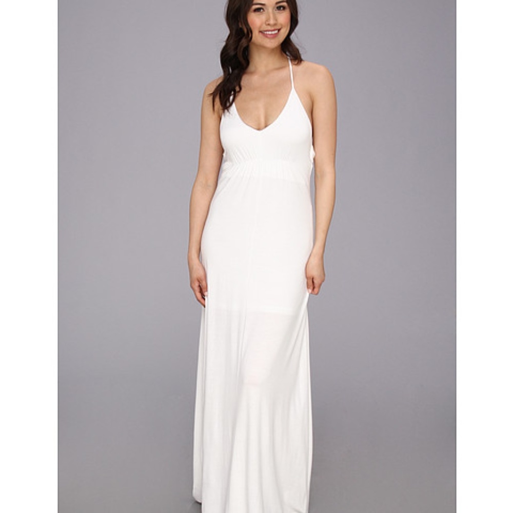 NEW BCBGeneration White T-back Maxi Dress in XXS